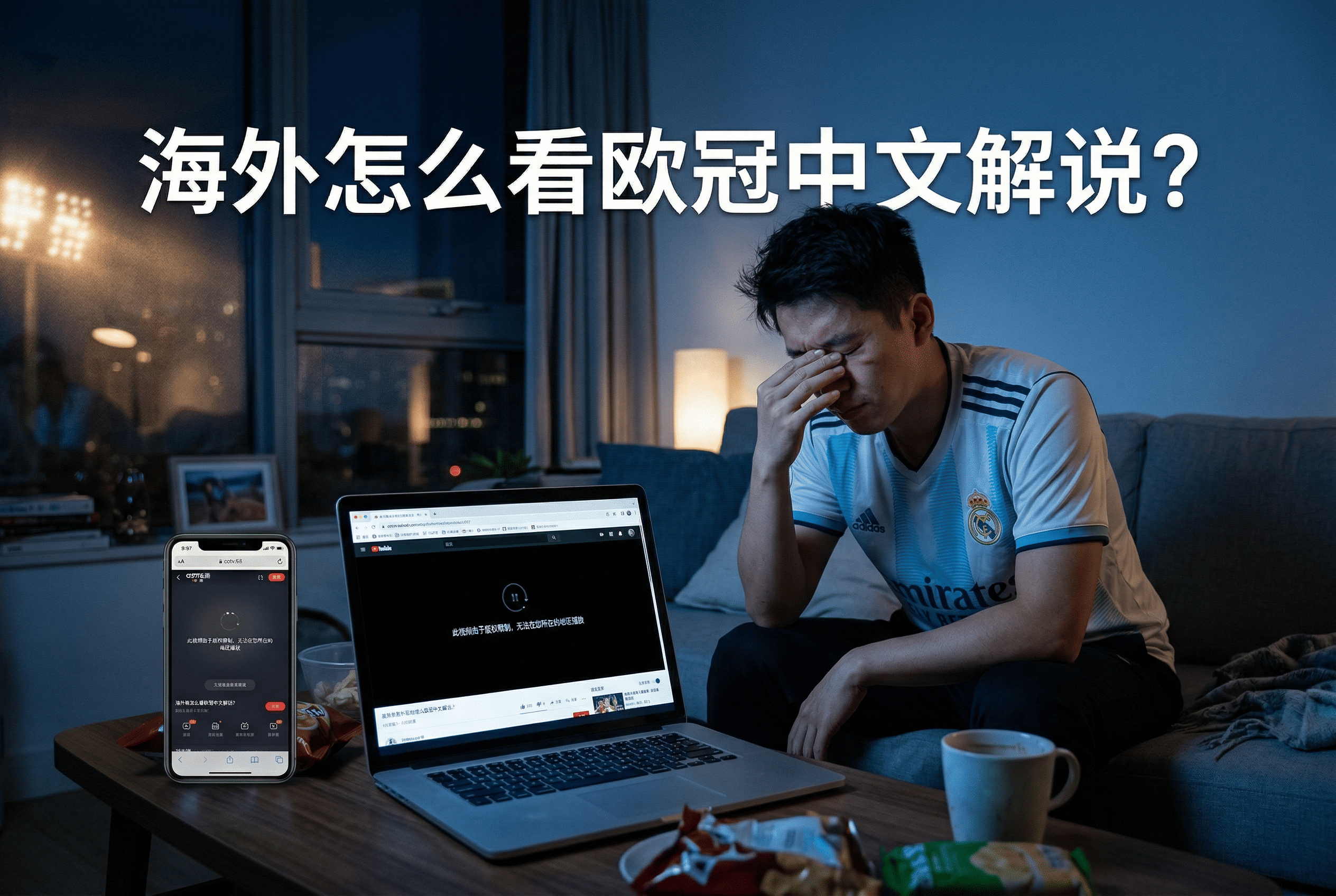 海外看欧冠中文解说直播，先查中国区平台再排访问限制